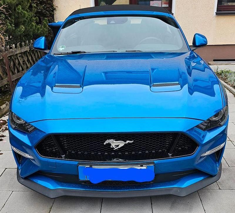 Blau Gebraucht 2020 Ford Mustang GT Cabrio | 37.900 € (Guter Preis) - Bild 1/4