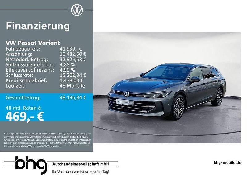 Grau Gebraucht 2025 VW Passat Elegance Kombi | 41.930 € (Superpreis) - Bild 1/4