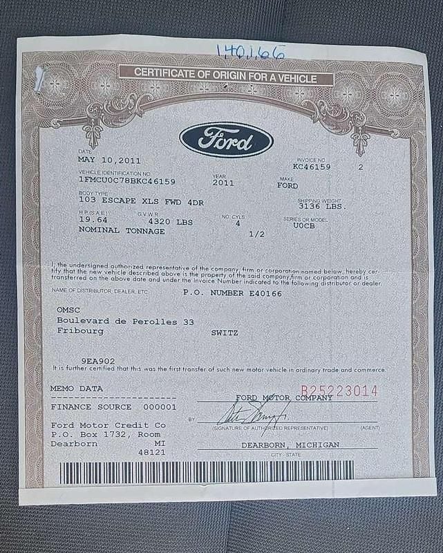 Second-hand Ford Escape 174 CP (127 kW) 2011 Albastru SUV