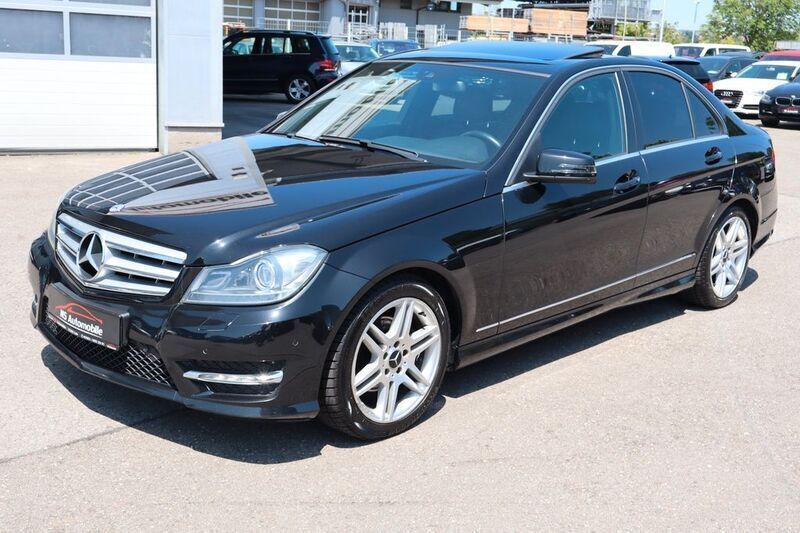 Schwarz Gebraucht 2013 Mercedes C250 AMG line Limousine | 11.900 € (Fairer Preis) - Bild 1/4