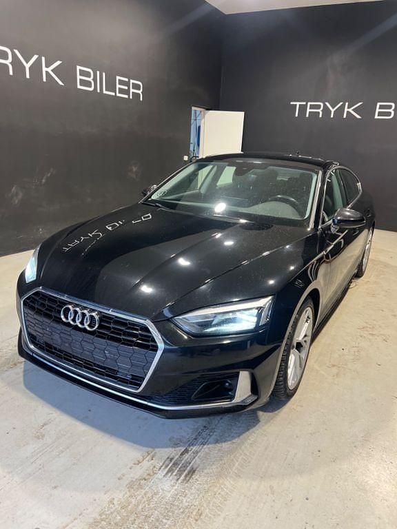 Schwarz Gebraucht 2020 Audi A5 Sportback Advanced Limousine | 20.800 € (Superpreis) - Bild 1/4