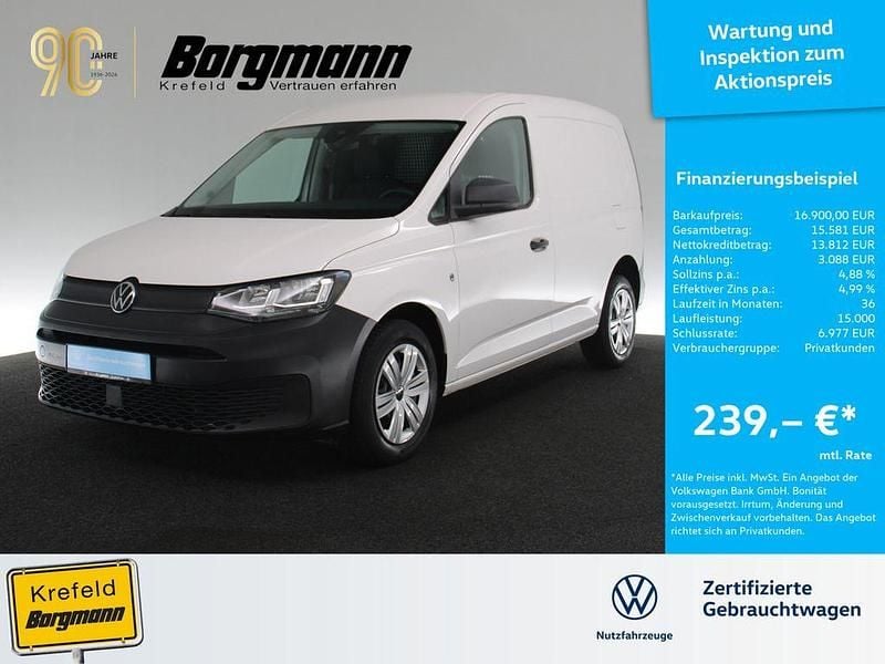 Candyweiß Gebraucht 2021 VW Caddy Van / Kleinbus | 16.900 € (Superpreis) - Bild 1/3