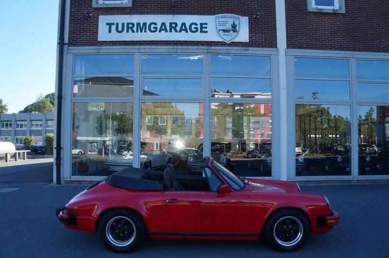 Rot Gebraucht 1987 Porsche 911 Carrera Cabriolet Cabrio | 51.800 € - Bild 1/4