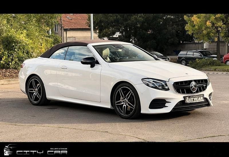 Weiß Gebraucht 2018 Mercedes E220 AMG Cabrio | 28.980 € (Guter Preis) - Bild 1/4