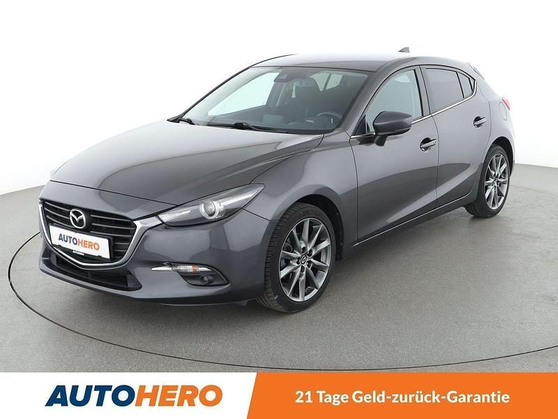 Grau Gebraucht 2018 Mazda 3 Signature Limousine | 16.230 € (Etwas zu teuer) - Bild 1/3