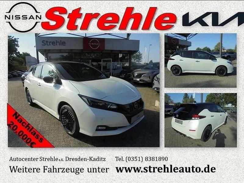 Pearl white/black m Gebraucht 2023 Nissan Leaf 360º Kleinwagen | 25.480 € (Fairer Preis) - Bild 1/4