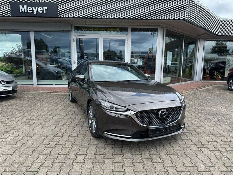Obsidiangrau metallic (metallic) Gebraucht 2021 Mazda 6 Sports-Line Limousine | 24.990 € (Guter Preis) - Bild 1/2