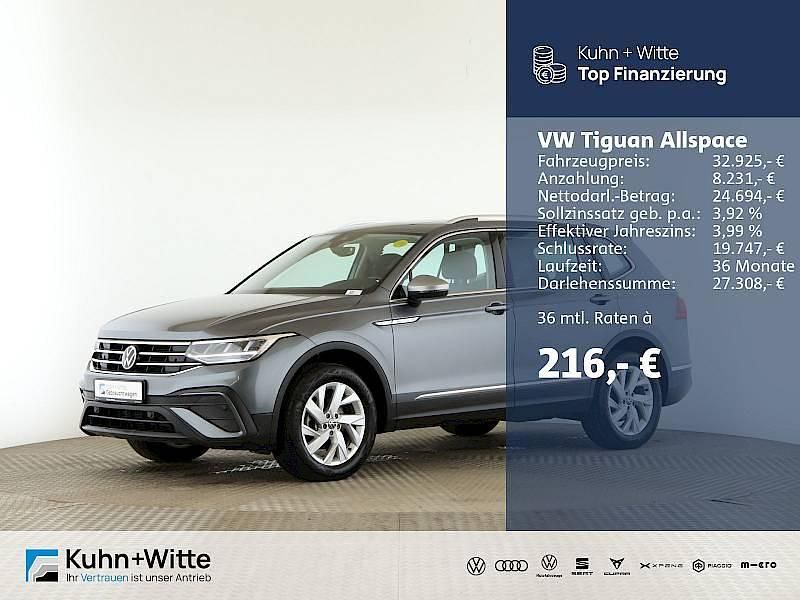 Platinum grey metallic Gebraucht 2022 VW Tiguan Allspace Life SUV | 32.925 € (Fairer Preis) - Bild 1/3