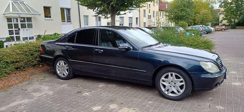 Schwarz Gebraucht 2002 Mercedes S320 Limousine | 4.199 € (Guter Preis) - Bild 1/4
