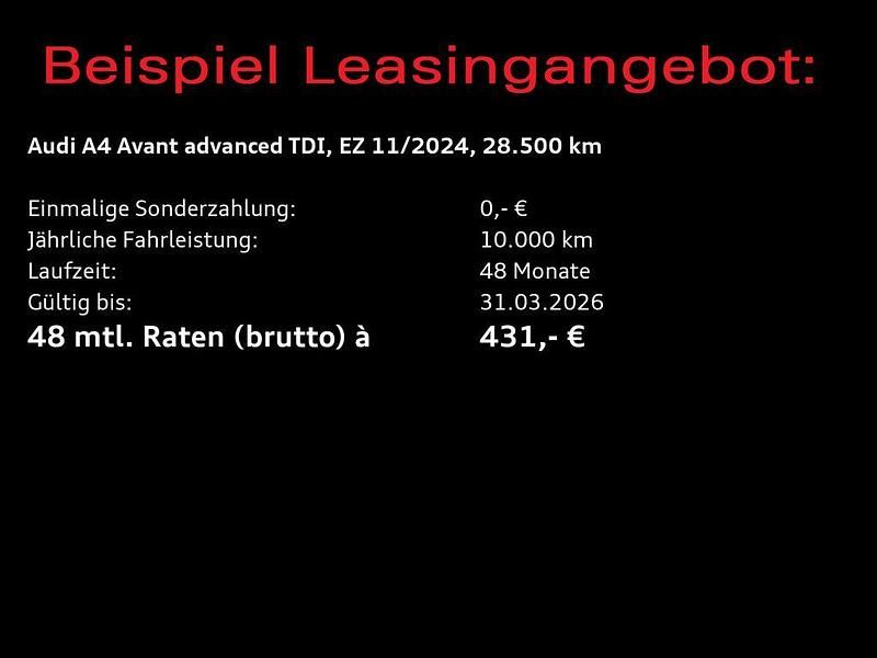 Gebraucht Audi A4 Advanced Plus 163 PS (119 kW) 2024 Manhattangrau metallic Kombi
