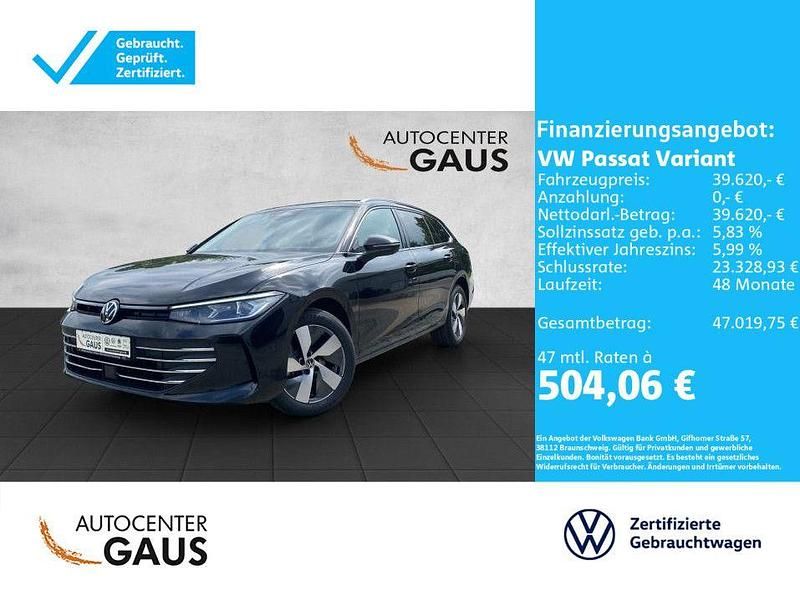 Schwarz Gebraucht 2024 VW Passat Business Kombi | 39.620 € (Guter Preis) - Bild 1/4