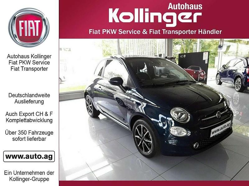 Blau Gebraucht 2021 Fiat 500 Lounge Kleinwagen | 11.422 € (Guter Preis) - Bild 1/4