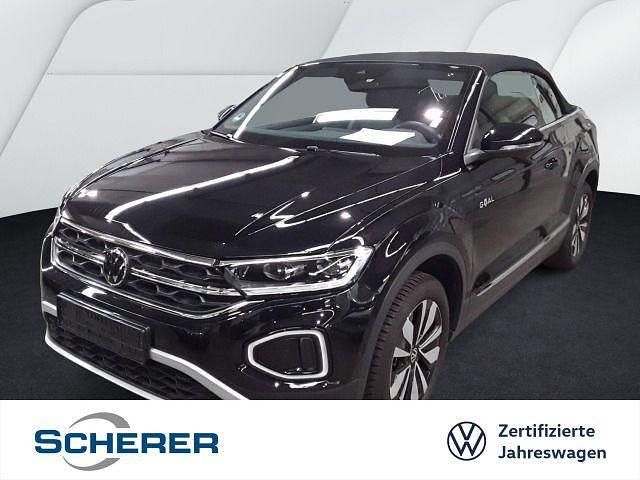 Deep black perleffekt schwarz Gebraucht 2025 VW T-Roc Cabriolet Goal Cabrio | 26.900 € (Superpreis) - Bild 1/4