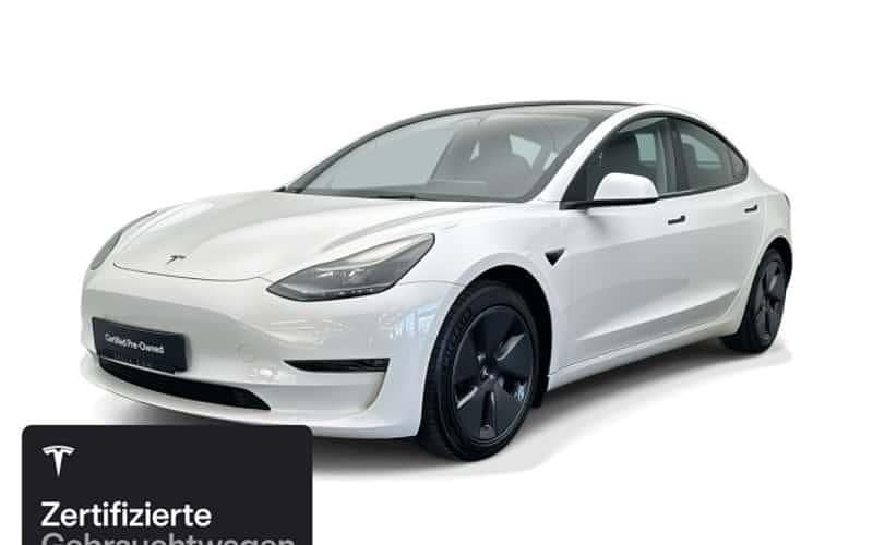 Weiß Gebraucht 2021 Tesla Model 3 Long Range RWD Limousine | 25.600 € (Fairer Preis) - Bild 1/4