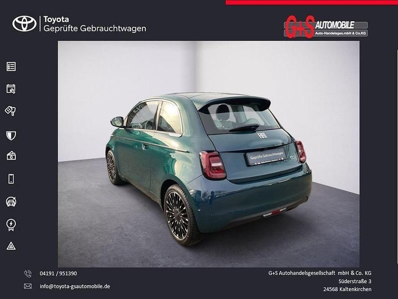 Gebraucht Fiat 500e La Prima 86 kW (118 PS) 2022 Grün Kleinwagen
