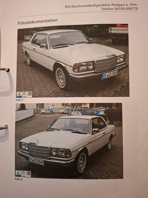 Weiß Gebraucht 1983 Mercedes 230 Coupé | 19.999 € - Bild 1/4