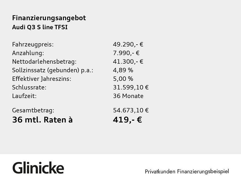 Neu Audi Q3 S-Line 150 PS (110 kW) 2025 Pfeilgrau perleffekt SUV