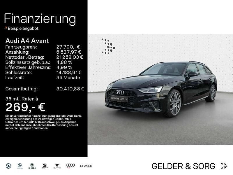 Gebraucht Audi A4 S-Line 204 PS (150 kW) 2022 Mythosschwarz metallic Kombi
