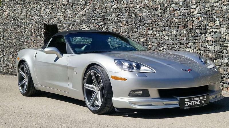 Second-hand Corvette C6 404 CP (297 kW) 2006 Argintiu Cabrio