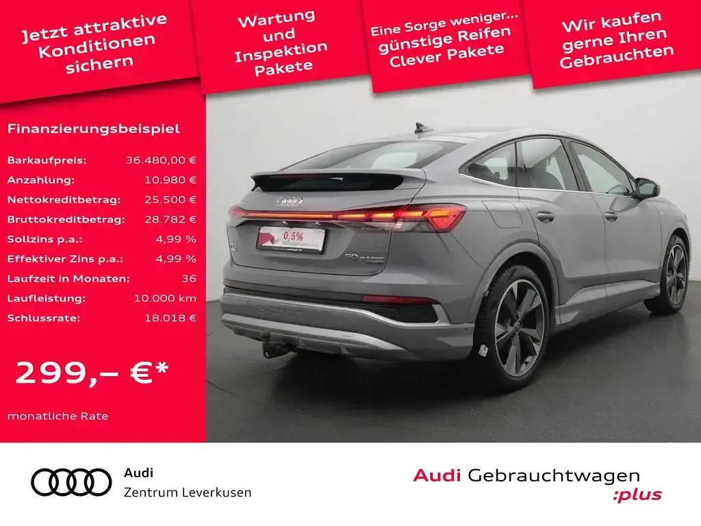 Gebraucht Audi Q4 Sportback e-tron S-Line 219 kW (299 PS) 2023 Kieselgrau SUV