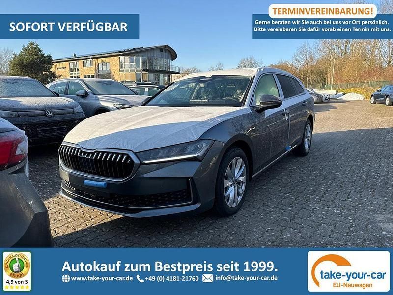 Onyxschwarz metallic Neu 2025 Skoda Superb Selection Kombi | 41.480 € (Superpreis) - Bild 1/4