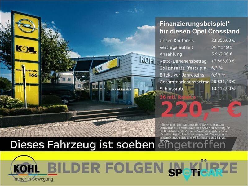 Grau Gebraucht 2024 Opel Crossland Elegance SUV | 23.850 € (Etwas zu teuer) - Bild 1/3