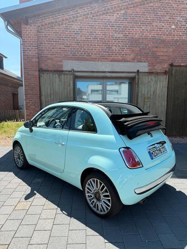 Grün Gebraucht 2015 Fiat 500C Cabrio | 9.950 € (Teuer) - Bild 1/4