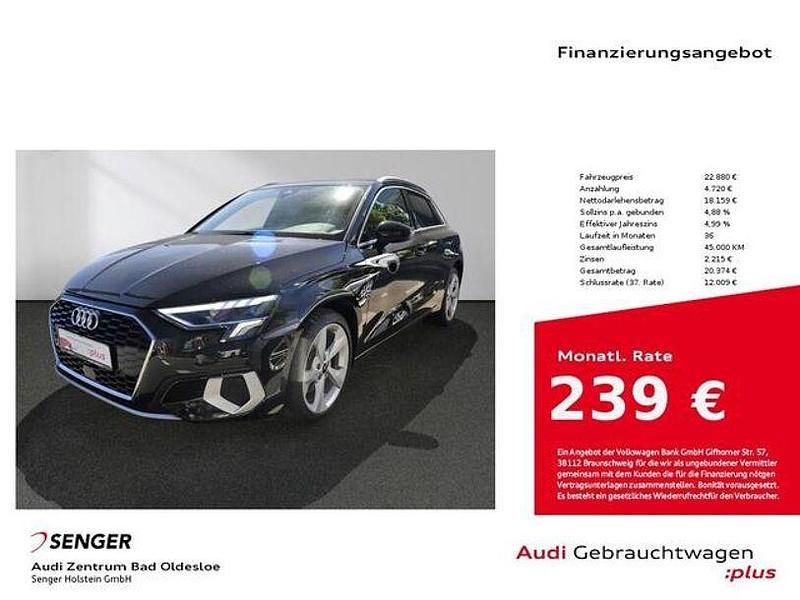 Mythosschwarz Gebraucht 2020 Audi A3 e-tron Advanced Kleinwagen | 22.880 € (Fairer Preis) - Bild 1/4