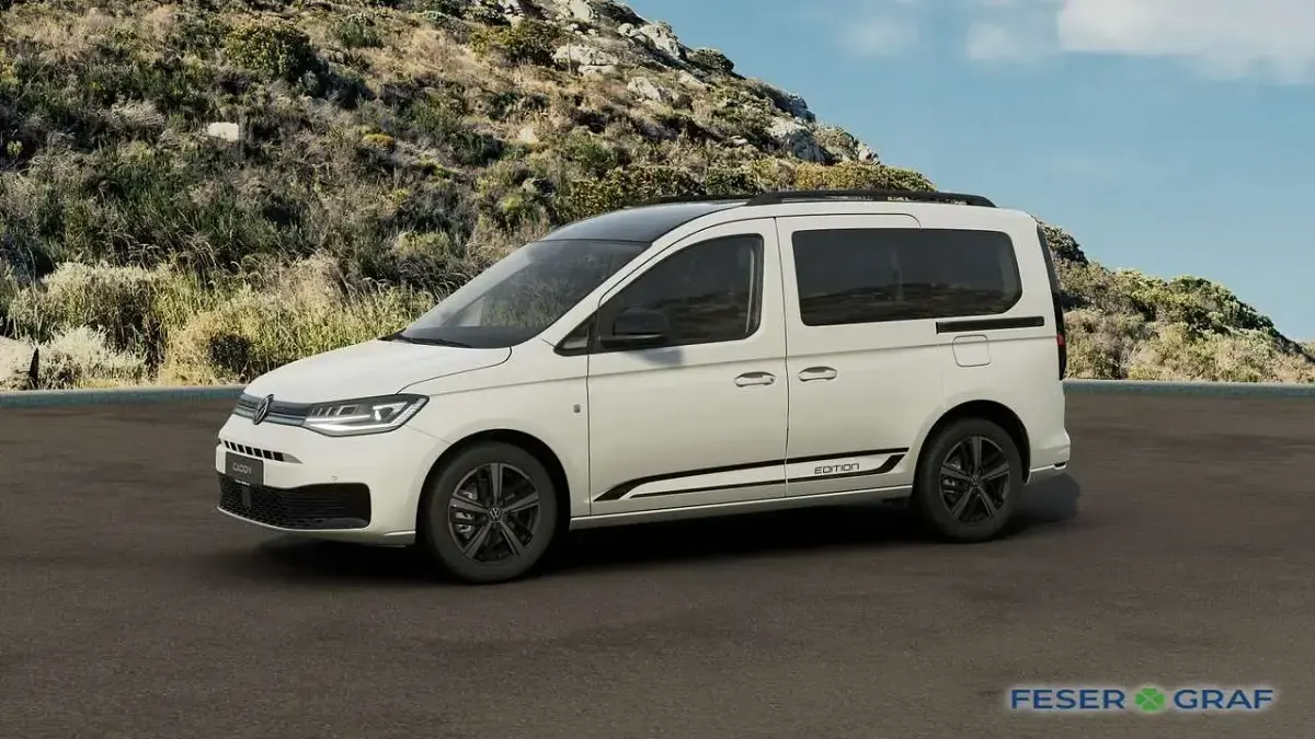 Neu VW Caddy Edition 122 PS (89 kW) 2026 Candyweiß / deep black per... Van / Kleinbus