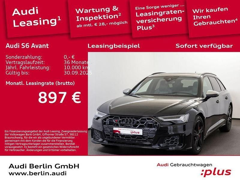 Mythosschwarz metallic Gebraucht 2024 Audi S6 Ambiente Kombi | 86.400 € - Bild 1/3