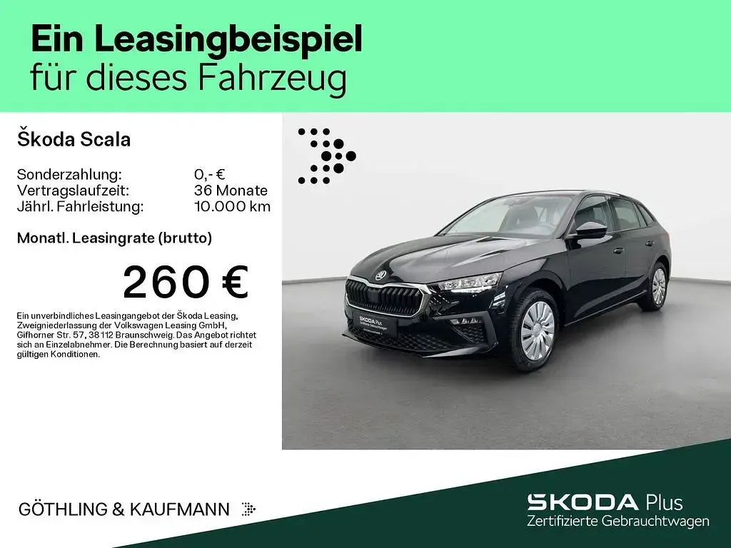 Gebraucht Skoda Scala Essence 116 PS (85 kW) 2025 Schwarz Kleinwagen