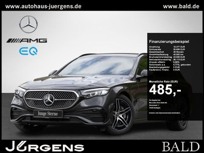 Metalliclack graphitgrau Gebraucht 2023 Mercedes E220 AMG Kombi | 54.790 € (Teuer) - Bild 1/4