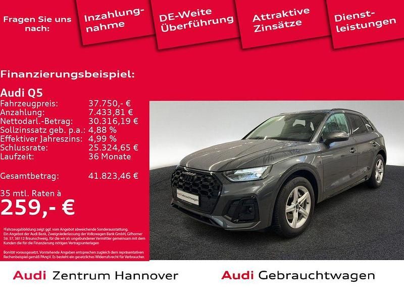 6y daytonagrau perleffekt (metallic) Gebraucht 2022 Audi Q5 S-Line SUV | 37.750 € (Guter Preis) - Bild 1/4