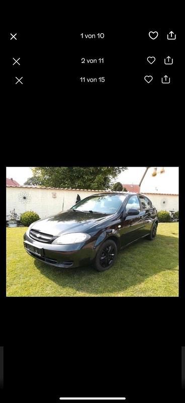 Schwarz Gebraucht 2006 Chevrolet Lacetti Limousine | 500 € (Superpreis) - Bild 1/4