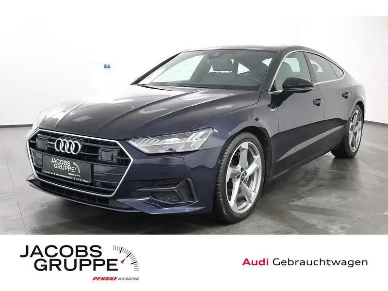 Blau Gebraucht 2023 Audi A7 S-Line Limousine | 49.959 € (Fairer Preis) - Bild 1/4