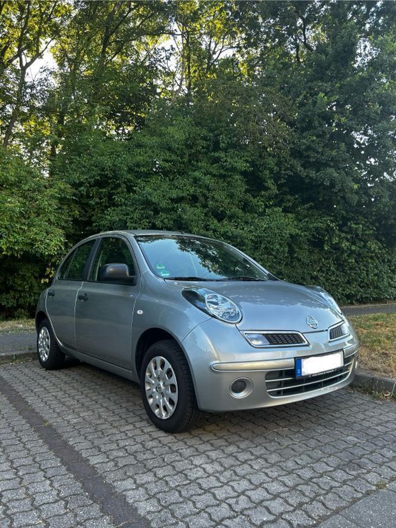 Silber Gebraucht 2010 Nissan Micra Visia Kleinwagen | 1.950 € (Superpreis) - Bild 1/4