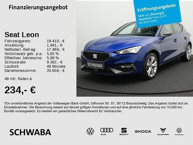 Blau Gebraucht 2021 Seat Leon FR Limousine | 19.410 € (Superpreis) - Bild 1/4