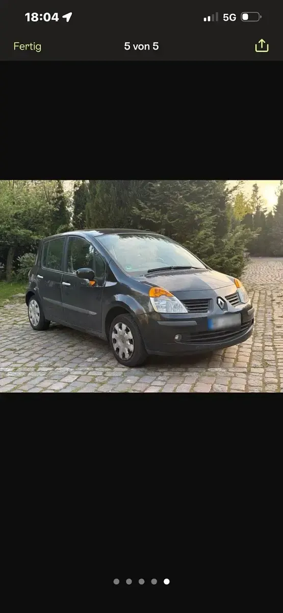 Gebraucht Renault Modus 75 PS (55 kW) 2007 Schwarz Van / Kleinbus