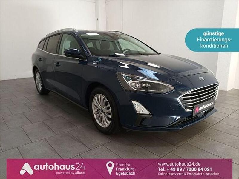 Blau Gebraucht 2021 Ford Focus Titanium Kombi | 19.470 € (Guter Preis) - Bild 1/4