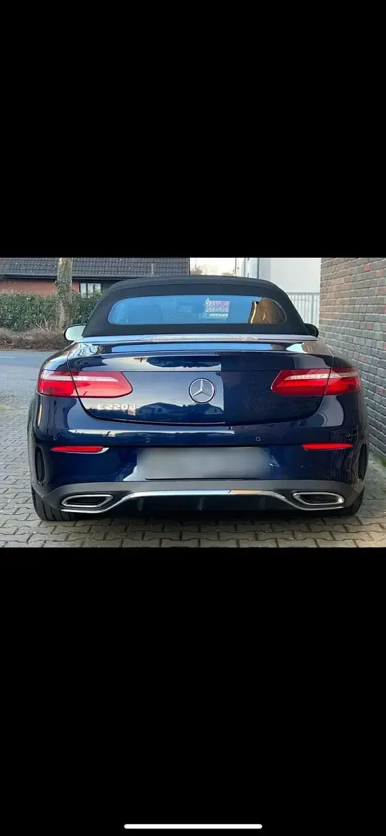 Brugt Mercedes E220 194 HK (142 kW) 2019 Blå Cabriolet