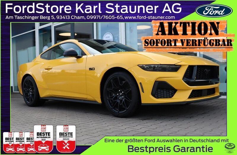 Yellow metallic Neu 2025 Ford Mustang GT Fastback Coupé | 53.280 € (Fairer Preis) - Bild 1/4