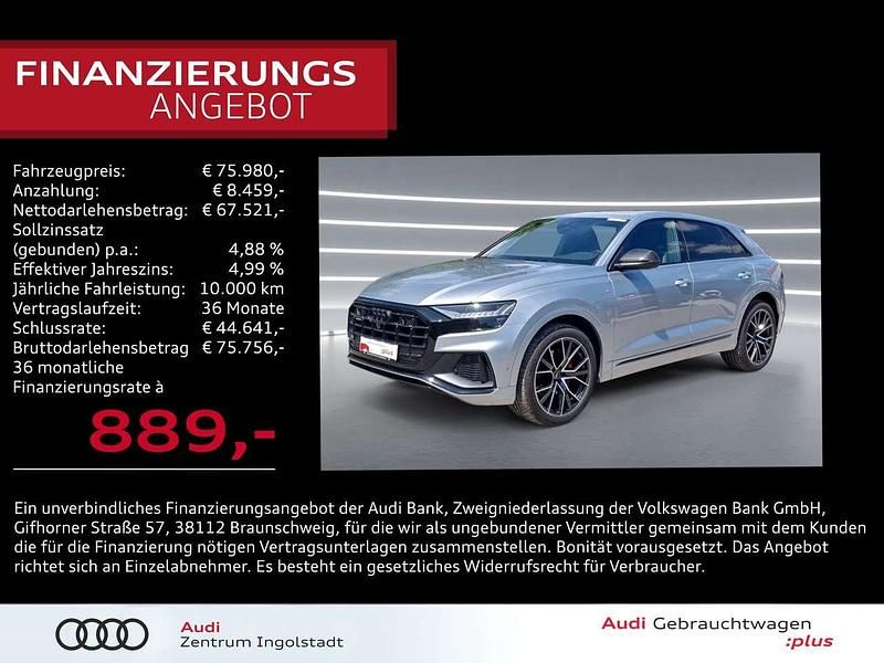 Satellitsilber metallic Gebraucht 2022 Audi Q8 Competition SUV | 75.980 € (Fairer Preis) - Bild 1/3