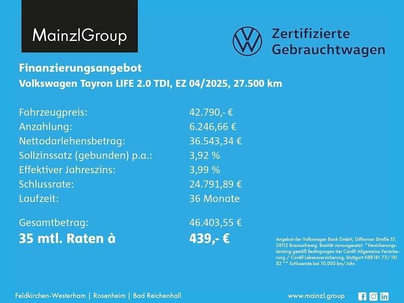 Gebraucht VW Tayron S 193 PS (141 kW) 2025 Ultra violet metallic SUV