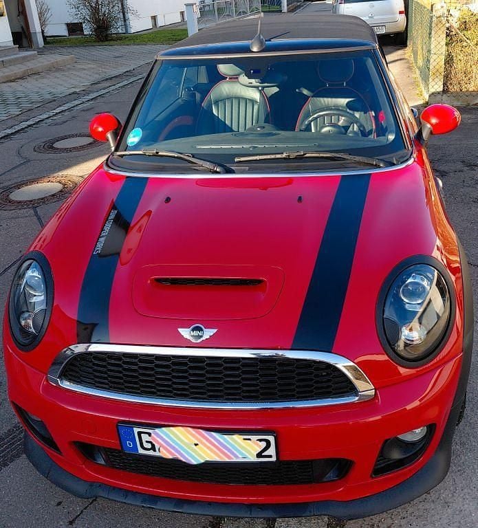Rot Gebraucht 2013 Mini John Cooper Works Cabriolet Cabrio | 11.900 € (Fairer Preis) - Bild 1/4