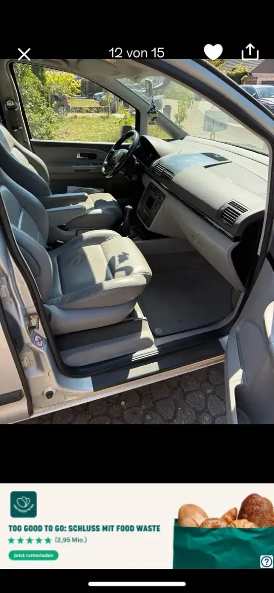 Gebraucht VW Sharan 150 PS (110 kW) 2001 Silber Van / Kleinbus