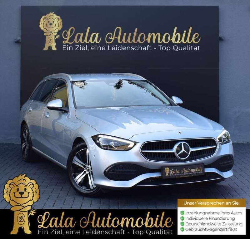 Hightechsilber metallic Gebraucht 2021 Mercedes 220 Kombi | 31.490 € - Bild 1/4