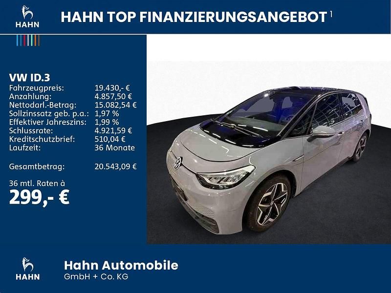 Gebraucht VW ID.3 Pro 106 kW (145 PS) 2021 Mondsteingrau Kleinwagen
