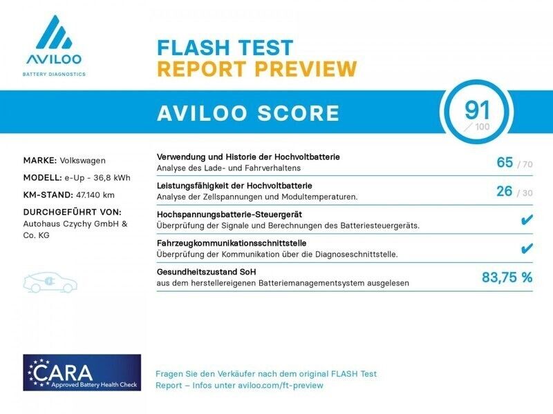 Gebraucht VW e-up! Style 61 kW (83 PS) 2022 Silber Kleinwagen