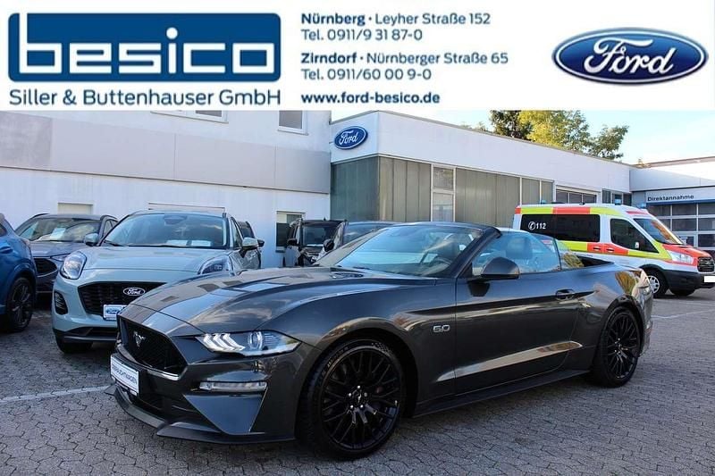 Grau Gebraucht 2020 Ford Mustang GT Convertible Cabrio | 38.470 € (Fairer Preis) - Bild 1/4