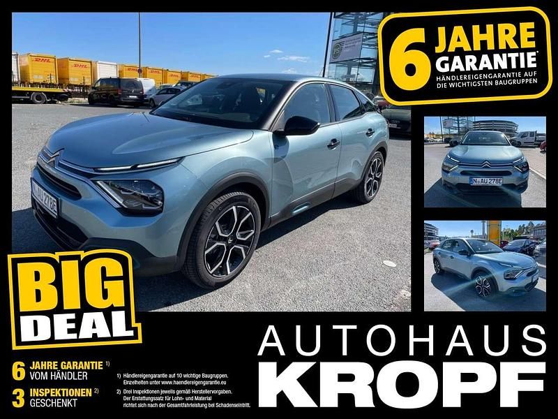 Island blau metalliclackierun Gebraucht 2023 Citroën e-C4 Feel Limousine | 23.980 € (Etwas zu teuer) - Bild 1/4